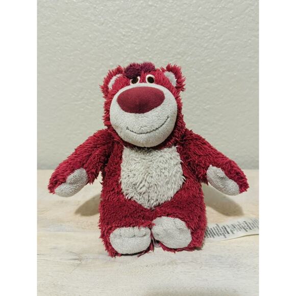 Disney Store Pixar Toy Story 7" Lotso Huggin Bear Mini Plush Toy Stuffed Animal - Picture 1 of 5